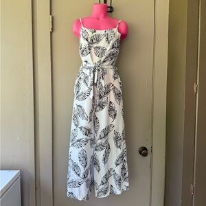 Leaf Print Bohemian Casual Chic Romper